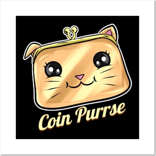 Cat Wallet Coin Purrse On Purrsday Posters and Art